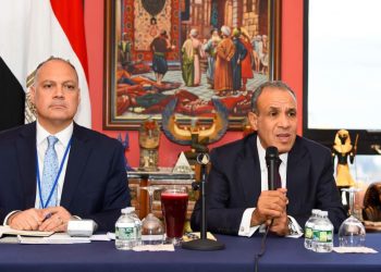وزير الخارجية يلتقي الجالية المصرية في نيويورك