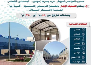 طرح 400 وحدة صناعية جاهزة للتسليم في 10 محافظات